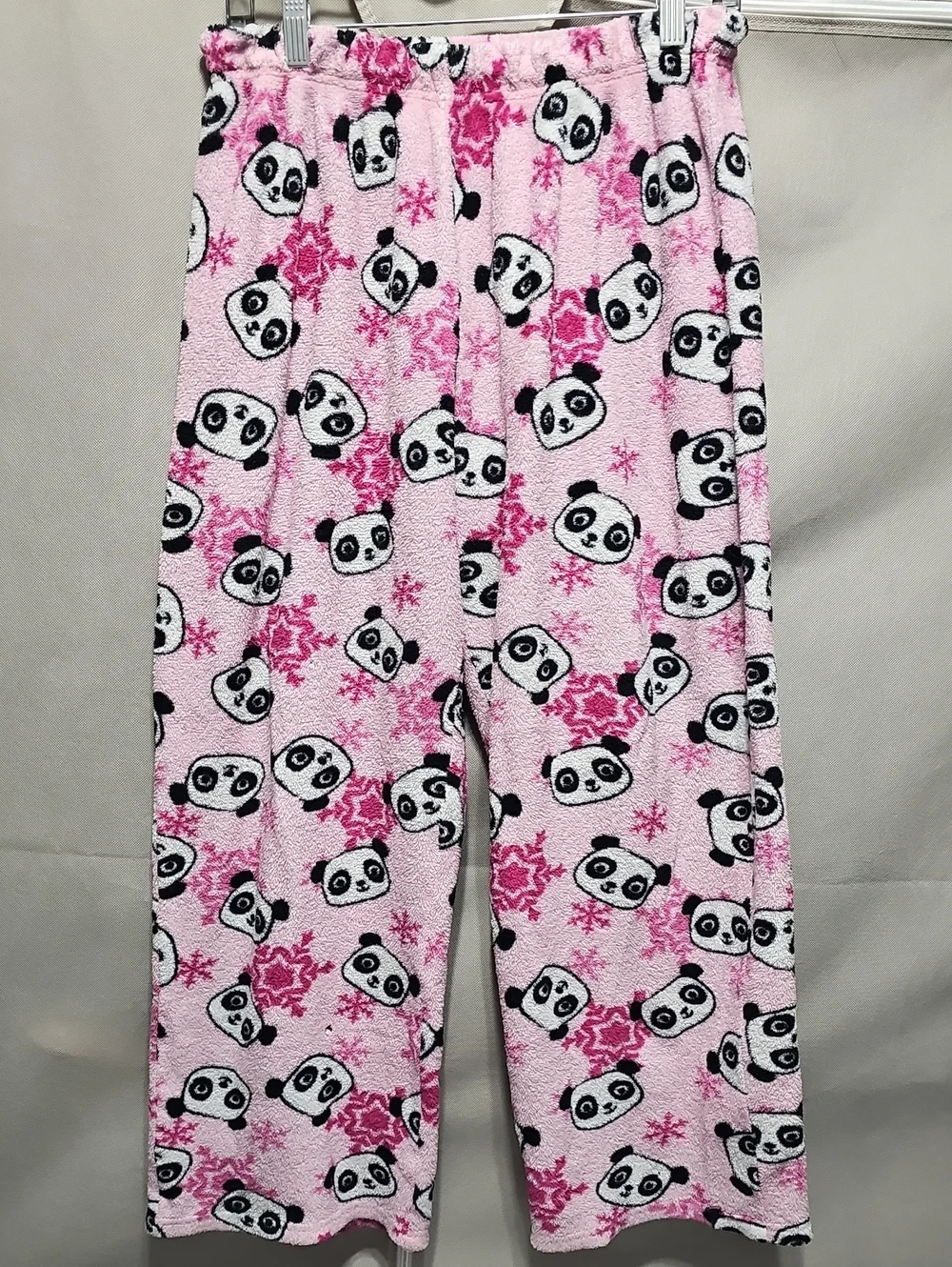 total girl Pink Panda Fleece Pajama Bottoms